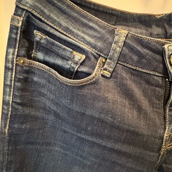 Sebastian McCall Womens Jeans Size 26 Straight Leg USA Made Dark Blue - Picture 2 of 8